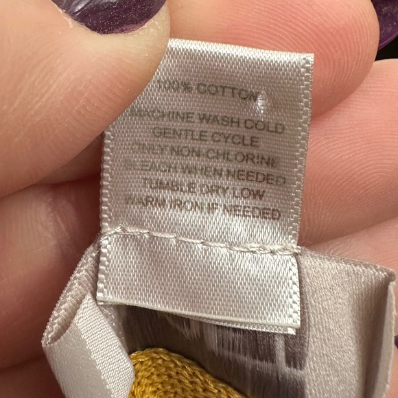 LOFT Mustard Yellow Cardigan Sweater Cotton Button Front Preppy Chic S - Picture 5 of 5